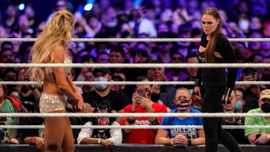 Charlotte Flair and Ronda Rousey