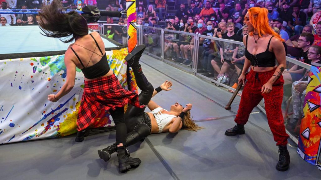 Gigi Dolin and Jacy Jayne attack Raquel Gonzalez